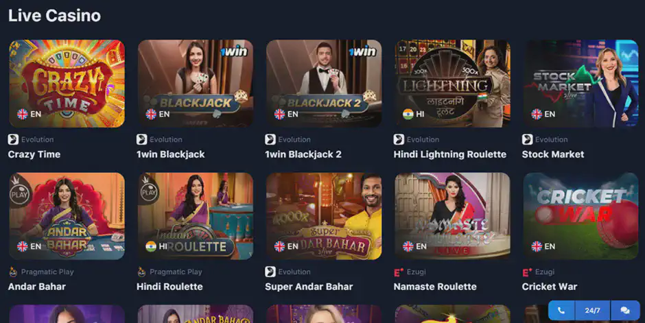 1win online games